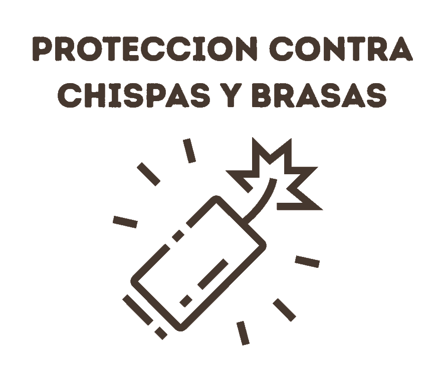 Protección contra chispas y brasas